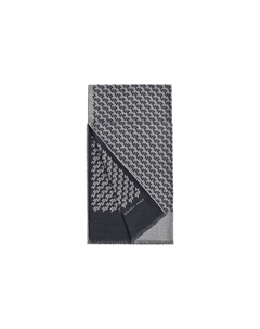 Шерстяной шарф унисекс серый HERMES Hermès