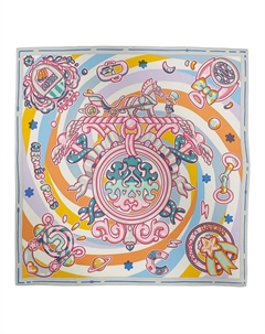 Шёлковый платок женский Rose HERMES Hermès