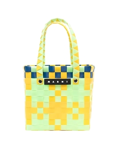 Сумка-шопер с тканым логотипом Marni