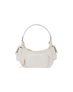 Сумка через плечо из овчины Locomotive белая Miu miu