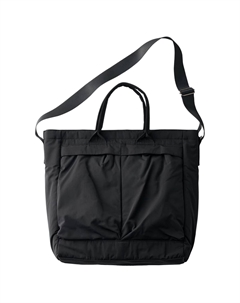 Полиэстеровая сумка через плечо, кроссбоди, повседневная унисекс черная Uniqlo