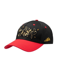 Кепка бейсболка Qiankun для младших школьников красно-черная с подкладкой Li-ning