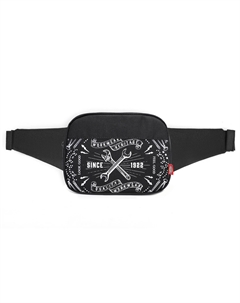 Одноплечевая набедренная сумка через плечо унисекс черная Dickies