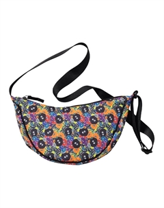 Сумка через плечо Studio Ghibli Co из полиэстера Унисекс Ярко-оранжевая Uniqlo