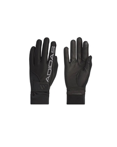 Искусственная кожа из полиуретана Хлопок Эластан Переработанный полиэстер Перчатки Унисекс Чёрный Adidas
