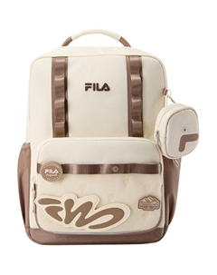 Нейлоновый школьный рюкзак для детей в восточном белом цвете, Oriental White Fila