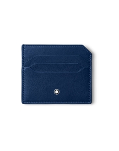 Кожаный картхолдер Meisterstuck Full-grain Calf Leather мужской полуночно-синий Montblanc