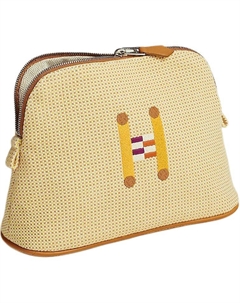 HERMES Сумка для хранения женская хлопковая миниатюрная лимонная, Lemon Hermès