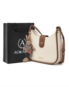 Сумка через плечо, Молочный коктейль белый Aokang