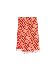 Вязаный шарф унисекс, Bright Red Burberry