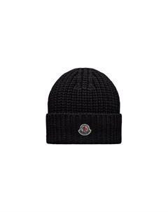 Шапка-бини с нашивкой Logo-Patch, Black Moncler