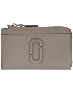 Серый кошелек «The Covered J Marc Top Zip Multi» Marc jacobs