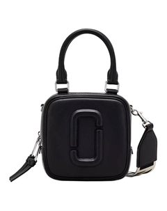 Гладкая кожаная сумка через плечо женская черная Marc jacobs