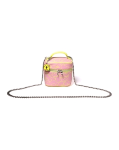 Синтетическая кожаная косметическая сумка-кроссбод Tubas Women's Pink/Sax Blue A bathing ape®