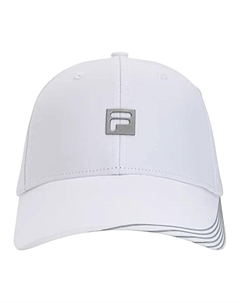 Бейсболка из полиэстера унисекс белая, White Fila