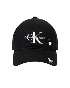 Хлопковая бейсболка унисекс, Black Calvin klein