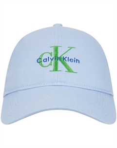 Хлопковая бейсболка унисекс небесно-голубого цвета, CDN-Sky Blue Calvin klein