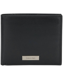 Кожаный картхолдер для мужчин Космический черный Calvin klein