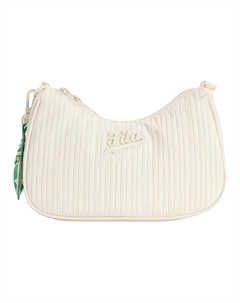 Тканевая сумка через плечо женская белая, White Fila fusion