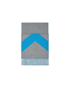 HERMES Вязаный шарф женский сине-серый, Blue Gray Hermès