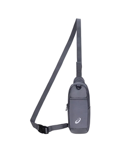 Полиэстеровый кроссбоди слинг-сумка унисекс серый, Gray Asics