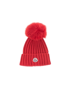 Женская шапка-бини красная, Red Moncler