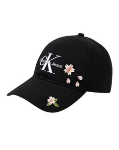 Хлопковая бейсболка унисекс, Black Calvin klein