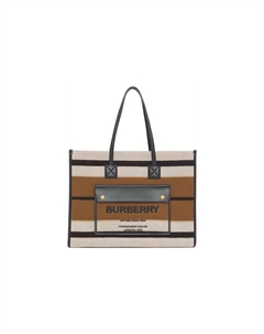 Сумка тоут Фрея из овчины с кожаными вставками Burberry