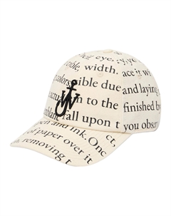 Вышитая бейсболка Anchor, Beige Jw anderson