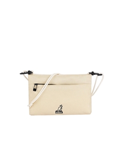 Тканевый конверт-сумка через плечо унисекс малый, Ecru (Box Included) Kangol
