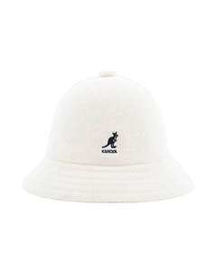 Вышитая кепка-ведро с логотипом, White Kangol