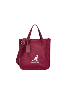 Тканевая сумка-ведро через плечо среднего размера унисекс разноцветная, Burgundy Kangol