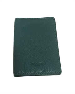 Кожаный картхолдер мини женский зеленый Coach