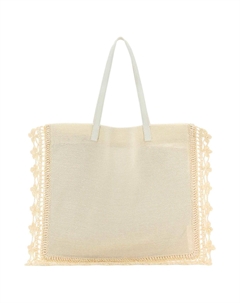 Нейлоновая рафия женская сумка бежевая Jw anderson