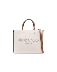 Женская бежевая сумка через плечо Jimmy choo