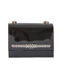 Кожаная сумка через плечо, женская черная Jimmy choo