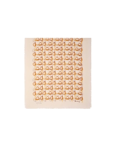 Расписной шарф с бахромой, Beige Burberry