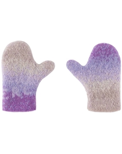 Детские фиолетовые варежки с градиентом Erl