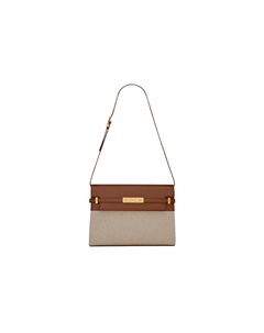 Сумка через плечо SL MANHATTAN с замком-застёжкой, многоцветная, женская, бежево-кирпичная Saint laurent