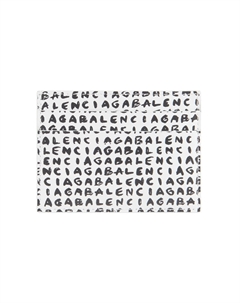 Кожаный кардхолдер Cash Cow для мужчин Чёрный Белый Balenciaga