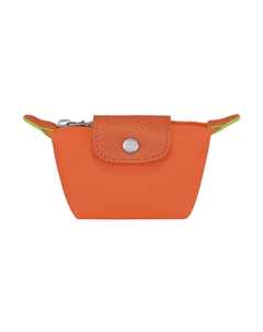 Сумка-кошелёк Le Pliage Green Recycled Canvas Clutch Coin Purse Женская Оранжевая Longchamp