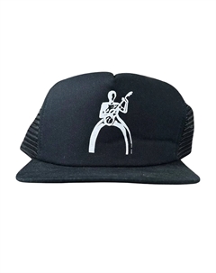 Бейсболка-тракер с принтом гитариста, черный Chrome hearts