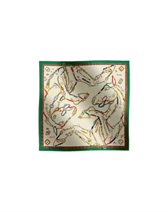 HERMES Женская шаль, Green Hermès