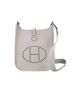 HERMES Сумка через плечо Evelyne Clemence из кожи коровы мини кроссбоди женская 8 литров бетон серый Hermès