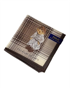 Хлопковый шелковый шарф унисекс бежевый, Tan Polo ralph lauren