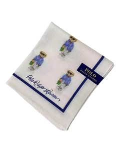 Шёлковый шарф унисекс белый, White Polo ralph lauren