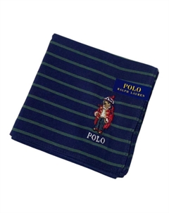 Хлопковый шёлковый шарф унисекс сине-зелёный, Blue Green Polo ralph lauren