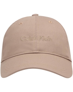 Хлопковая бейсболка унисекс миндально-коричневого цвета, QYL-Almond Brown Calvin klein