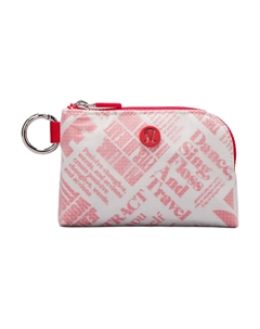 Женский картхолдер из переработанного нейлона Розовый и белый, Pink & White Lululemon