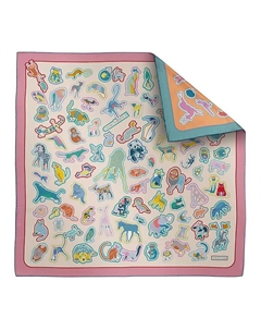 Шелковый шарф Mulberry Silk розовый HERMES Hermès